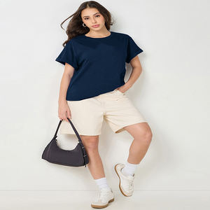 เสื้อยืดแขนสั้นคอกลมสไตล์อินเดียสำหรับผู้หญิง ทรงปกติ ใส่สบาย เหมาะกับฤดูร้อน - Product Image 4