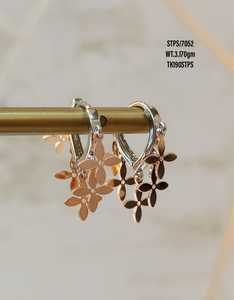 charm Jewelry 925 <b>silver</b> rose gold plated Minimalist <b>Earrings</b> For Women Girls Wholesale Factory <b>Huggie</b> <b>Earring</b> - Product Image 4