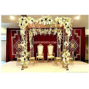 Mandap Metálico para Bodas, Decoración Moderna para Bodas en Destinos, Mandap Metálico para Bodas al Aire Libre en el Reino Unido - Product Image 1