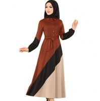 Abaya 2025 Nouveau Design Eid Dubaï Turc Islamique Élégant Modeste Personnalisé Robe Musulmane Femme Polyester Haute Qualité Vintage Adultes