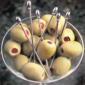 ไม้จิ้มผลไม้สแตนเลสสำหรับตกแต่งเครื่องดื่มค็อกเทลแบบใช้ซ้ำได้ - Product Image 3