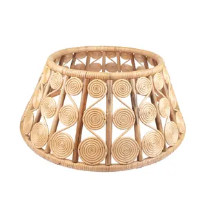 New Arrival Handwoven Rattan Christmas <b>Tree</b> Skirt Natural Wicker <b>Tree</b> <b>Collar</b> for Farmhouse Holiday Decor From Viet Nam - Product Image 1