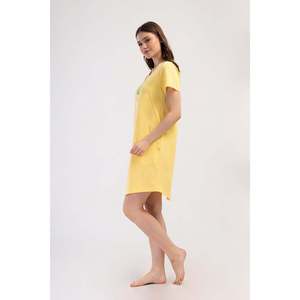 Túnica KADIN P.SUPREM O YAKA KISA KOL ETEGI OVAL CEPLI - SARI - SARI - Product Image 3