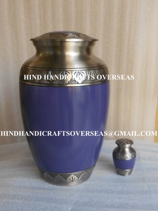 Urna de cremación de nube de Metal sólido para cenizas Urna funeraria de alta calidad con acabado antiguo de estilo americano para almacenamiento de restos humanos - Product Image 6