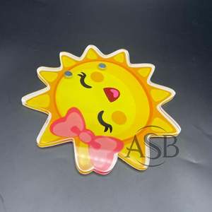 Sun Shaped Acrylic Lash Tile With <b>Magnets</b> Custom logo Printing Beauty Lash Tile Wholesale Price OEM Service - Product Image 6