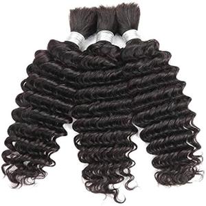 Extensiones de Cabello Humano Remy Indio de Alta Calidad, 100% Alineadas con la Cutícula, Color Natural, Liso, Ondulado Profundo, Venta al Por Mayor - Product Image 1