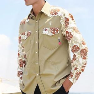 Chemise de travail pour homme, manches longues, 100% coton bleu, ignifuge, résistante aux flammes, populaire, en promotion - Product Image 4
