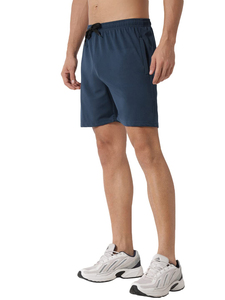 Ensembles de shorts décontractés en coton avec LOGO personnalisé pour hommes ensemble de vêtements unis t-shirt à manches courtes ensembles de 2 pièces pour hommes - Product Image 3