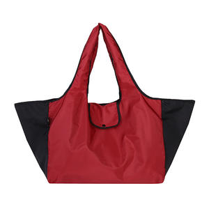 Bolsos de Sillín Plegables Ecológicos para Mujer, Portátiles, Ligeros, de Gran Capacidad, de Doble Uso, con Bloques de Color Laterales - Product Image 5