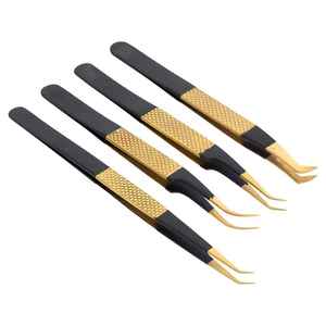 Pince à épiler tactile greffée de qualité supérieure HEXA CARE pointes en fibre d'acier inoxydable outils de beauté pour l'extension des cils pince à épiler pointue - Product Image 6