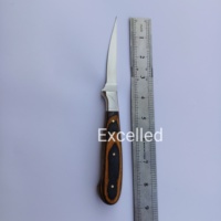 Couteau de cuisine artisanal de qualité supérieure en acier J2, couteau à fileter, couteau de chef avec étui en cuir, embout en acier et manche en bois Pakka