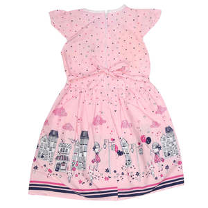 ชุดเดรสปักลายสำหรับเด็กผู้หญิง - สีชมพู - Product Image 2