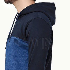 Sweat à capuche épais en molleton 100 % coton de haute qualité pour homme, coupe classique, avec logo personnalisé, couleur unie, idéal pour l'hiver - Product Image 5