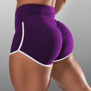 Pantalones cortos de compresión para mujer, mallas lisas de tejido sólido, sin costuras, para gimnasio y entrenamiento, para verano - Product Image 3