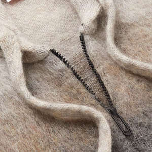 Vente en gros de sweats à capuche en mohair personnalisés pour hommes, streetwear, design personnalisé, sweats à capuche en mohair pour hommes, tricot surdimensionné, pull en mohair pour l'hiver - Product Image 4