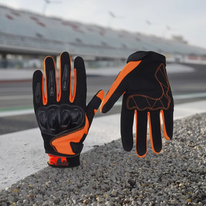 Guantes de trabajo de impacto de cordón de algodón para la industria del gas y petróleo Guantes térmicos de invierno para clima frío TPR Guantes de impacto de algodón naranja - Product Image 6