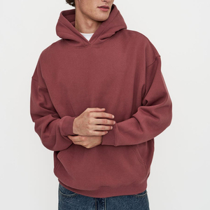 Boxy Fit Oversized Vintage <b>Winter</b> <b>Fleece</b> Hoodie 100% Cotton Custom Screen Print & Embroidered Logo New Arrival for Men - Product Image 5