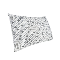 Oreillers Premium Tekno Confort Fibercop Pack 2 70cm Écologiques Lavables Fermeté Moyenne Visco Flakes Fibres Creuses de Silicone