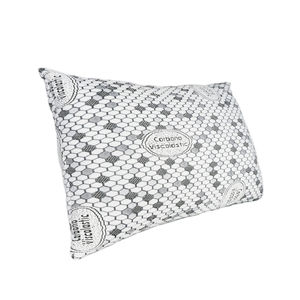 Tekno Confort Fibercop Pack 2 70cm Eco-Friendly Washable Medium Firmness <b>Visco</b> Flakes Silicone Hollow Fiber Premium Pillows - Product Image 2