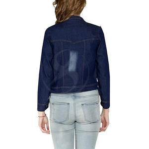 Vêtements d'hiver à manches longues femmes jeans vestes taille personnalisée en gros femmes jeans vestes - Product Image 2