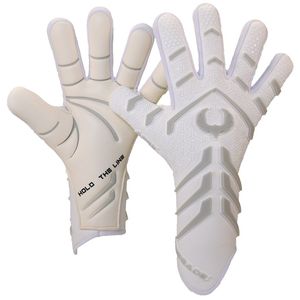 Gants de gardien de but de qualité supérieure matériau respirant blanc gants de gardien de but en Latex sur mesure pour les sports de football - Product Image 1