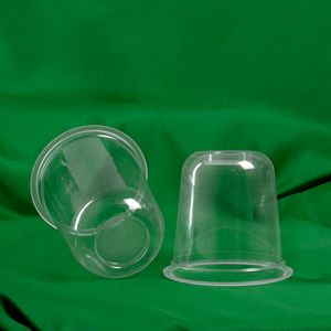 Vente en gros de gobelets jetables en plastique PP transparent, gobelets à simple paroi de 95mm pour boissons chaudes et froides, café, jus, smoothies, thé à bulles - Product Image 2