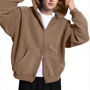 Nueva Sudadera con Capucha para Hombre, Estilo Acid Wash, 100% Algodón, Talla Grande, 400gsm, Estilo Urbano, Otoño, con Estampado Puff - Product Image 6