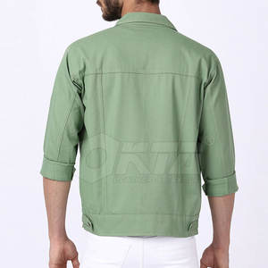 Nouvelle arrivée d'usine veste d'hiver à manches longues pour hommes veste en jean personnalisée en gros pour hommes - Product Image 4