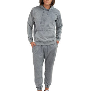 Nouveauté, vente en gros, fabricant, survêtement délavé à l'acide, vêtements décontractés, produit tendance, impression sur écran, survêtement délavé à l'acide pour hommes - Product Image 1