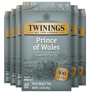 Twinings Prince of Wales Black <b>Tea</b> Individually Wrapped Bags, 20 Count (Pack of 6) 120 Teabags - Product Image 4