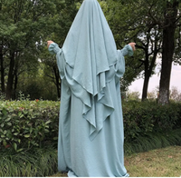 Burqa Ample et Décontractée pour Femme de Qualité Supérieure, Abaya de Dubaï de Luxe avec Hijab, Collection 2024
