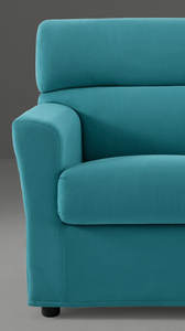 Canapé sectionnel 2 places en tissu, design linéaire moderne, minimaliste, confortable et pratique pour les petits appartements - Product Image 2