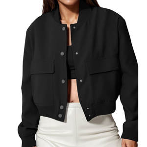 Lightweight Casual Bomber <b>Jacket</b> <b>Women</b> Custom Street Fashion Outerwear - Product Image 4