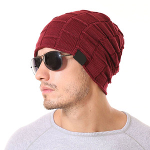 Bonnets en tricot personnalisés pour l'hiver Bonnet en tricot de haute qualité, multicolore en option, étiquette en coton uni - Product Image 5