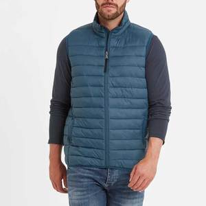 Nouvelle conception de mode d'hiver, veste sans manches matelassée personnalisée pour homme, col montant, coton, veste matelassée - Product Image 3