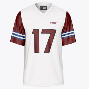 Hot <b>Sale</b> 100% Customized Sublimation Printed American Football Jersey Half Sleeve Sublimation Printed American Football Jersey - Product Image 1