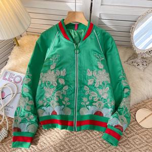 Sukajan Varsity Veste en toile unisexe brodée double face imperméable et écologique Streetwear d'hiver pour hommes imprimé - Product Image 2