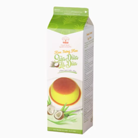 Crème d'œuf de coco Pandan du Vietnam en gros pour OEM, crème d'œuf non cuite 1KG, crème laitière Halal de haute qualité