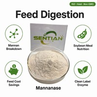 Poudre d'enzyme mannanase de qualité alimentaire 50000 U/g pour l'alimentation des volailles et des porcs