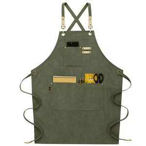 Kitchen Cotton Canvas <b>Aprons</b> Gift Custom Design logo Adjustable Hanging Neck <b>Cooking</b> Chef <b>Aprons</b> - Product Image 6