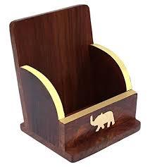 Soporte de teléfono de madera hecho a mano de diseño elegante con diseño de lujo para uso en el hogar, oficina y sala de estudio al precio más barato - Product Image 5