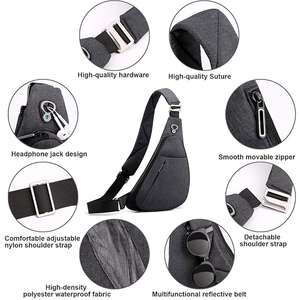 New Fashion Men Business Chest <b>Bags</b> Genuine Leather Casual Crossbody Shoulder <b>Bag</b> Outdoor Travel <b>Waterproof</b> Sling Eco-friendly - Product Image 5