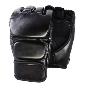 Lucha MMA Boxeo Deportes Guantes de cuero Muay Thai Fight Box Mma Guantes Negro Lucha MMA Deportes Guantes de cuero - Product Image 1