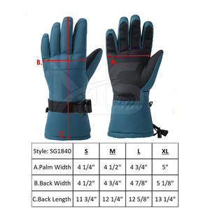 Gants de ski softshell avec logo personnalisé de haute qualité pour hommes et femmes Gants de snowboard imperméables avec options de vente en gros - Product Image 2