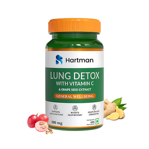 Suplemento para la Desintoxicación Pulmonar para Adultos, Vitamina C, Extracto de Semilla de Uva, Ingredientes Naturales para Apoyar la Función Pulmonar - Product Image 1