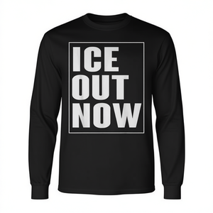 เสื้อยืดแขนยาว Abolish-Ice รุ่น Ice Out Now เสื้อยืดโปรโมชั่น - Product Image 2