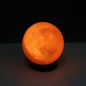 Lámpara Esférica de Sal Rosa del Himalaya Atemporal, Exquisitamente Hecha a Mano, Diseño Elegante de Amor, Decoración Acogedora y Tranquila para el Hogar, Artesanía Natural - Product Image 2