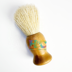 Brocha de Afeitar para Hombre, Mango de Madera, Pelo Sintético, Ecológica, Lista para Enviar, Logotipo Personalizado para Barbería y Salón de Belleza - Product Image 2