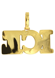 จี้เพชร D'VINS JEWELS ICE รูปตัวอักษร ทอง 14K เพชรเลี้ยงในห้องปฏิบัติการ สไตล์ฮิปฮอป เครื่องประดับสำหรับทุกเพศ เหมาะเป็นของขวัญสำหรับงานปาร์ตี้ งานแต่งงาน และวันครบรอบ - Product Image 2