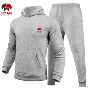 Chándal de moda con mangas completas, precio al por mayor, chándal con logotipo desgastado de lana de algodón suave - Product Image 5